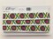 Designer's Shop JR 711 Jacquard woven Sunflower brown/pink ribbon trim,1-7/16" (37 mm) 5 yards